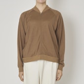 sohi/ウォッシャブルウール天竺ジップアップカーデ